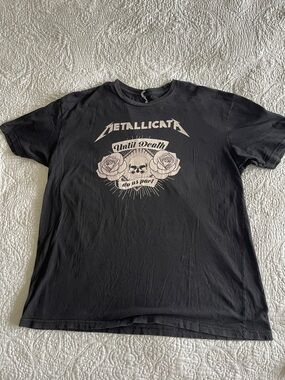 Men's Black Metallica 'Until Death' Graphic Tee